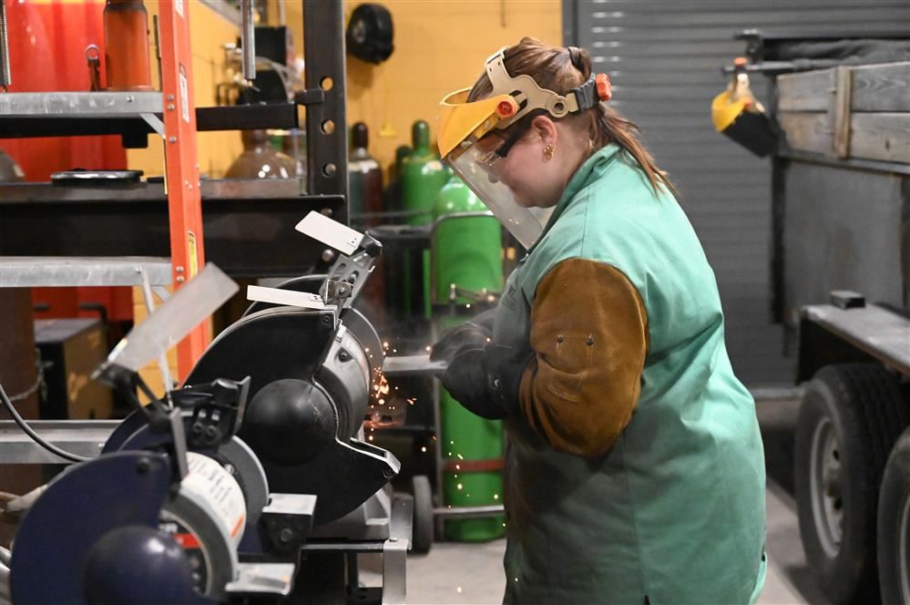 EMCC student welding EMCC student welding