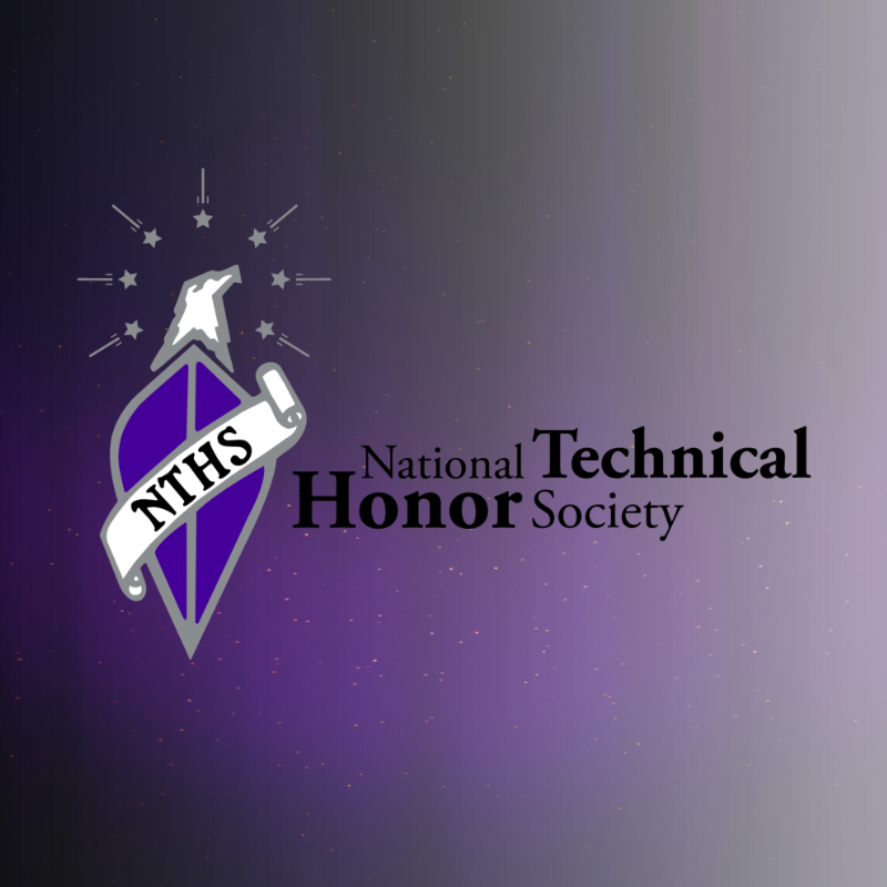  purple background with National Technical Honor Society logo